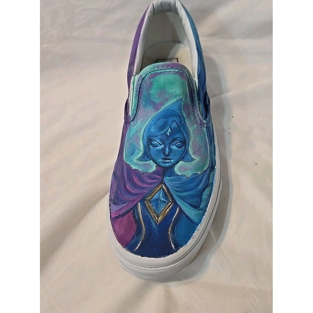 Vans Custom Painted The Legend Of Zelda Characters Zora And Fi Shoes Unisex - Picture 9 of 16